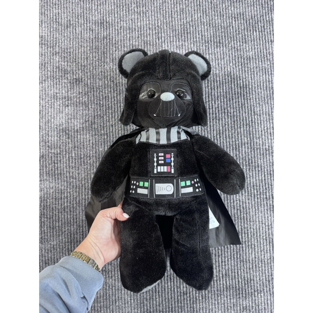 Build-A-Bear Workshop Star Wars Darth Vader Black Plush‎ Bear with Cape